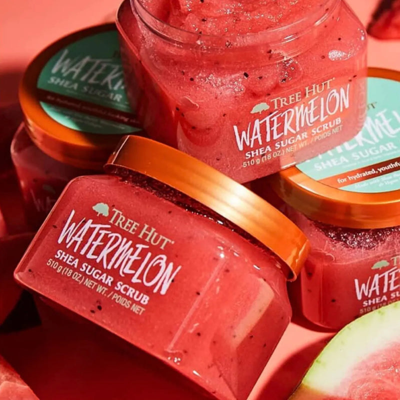 Esfoliante Corporal Watermelon Melancia Tree Hut, Creme Esfoliante Tree Hut Watermelon Shea Body Scrub 510g, Esfoliante De Melancia E Açúcar De Karité Tree Hut, Esfoliante Corporal Tree Hut Melancia 510g, Tree Hut Shea Sugar Scrub Watermelon 510g.