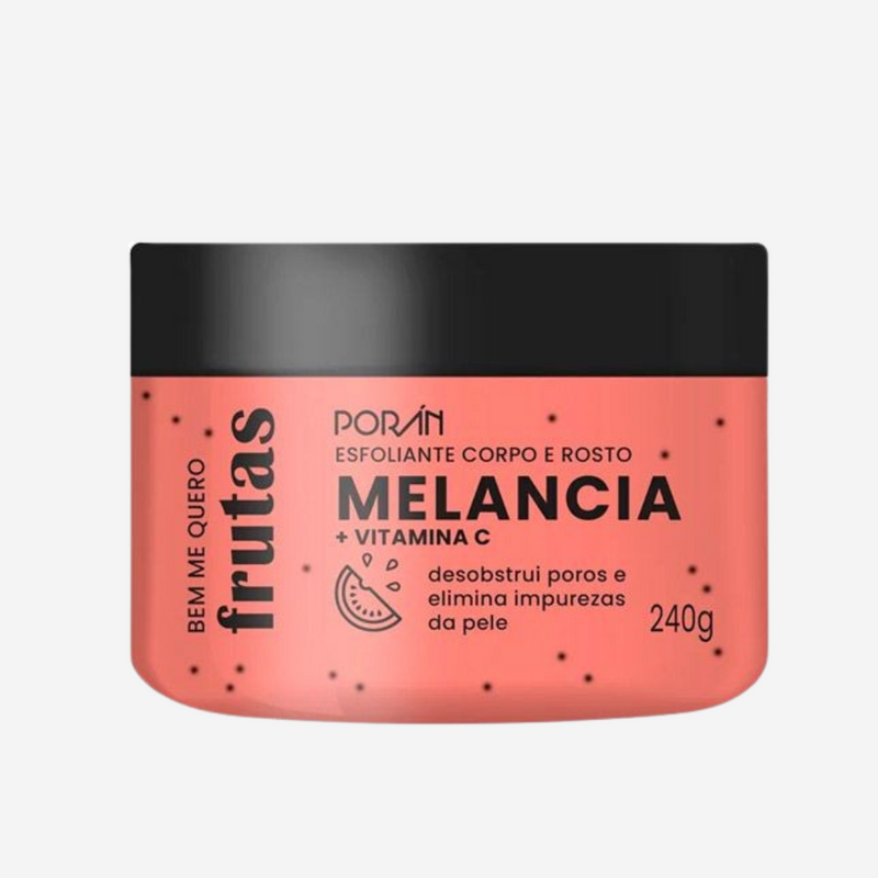 Kit Porán Esfoliante Hidratante e Sabonete, Kit Esfoliante Hidratante e Sabonete Porán, Esfoliante Corpo e Rosto Melancia Porán, Porán Kit De Beleza Sabonete Esfoliante Hidratante Melancia.