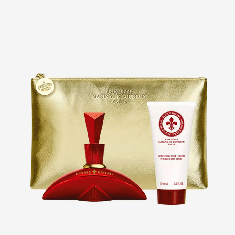 Kit Rouge Royal Marina de Bourbon Eau de Parfum 100ml + Loção Corporal 100ml + Nécessaire, Kit Rouge Royal Marina de Bourbon Feminino - Eau de Parfum 100ml + Loção Corporal 100ml + Nécessaire, Conjunto Rouge Royal Marina de Bourbon Feminino - Eau de Parfum 100ml + Loção Corporal 100ml + Nécessaire, Rouge Royal Marina de Bourbon, Marina De Bourbon Rouge Royal - Feminino.