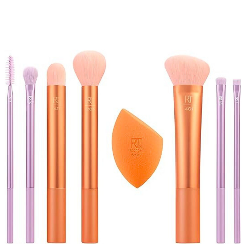 Kit de Pincéis Real Techniques Level Up Makeup Brush + Blending Sponge Set