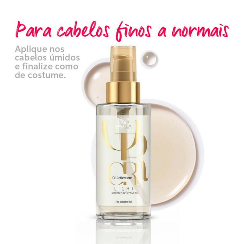 Wella Professionals Oil Reflections Light - Óleo Capilar 100ml, Wella Professionals Oil Reflections Light Óleo Capilar, Wella Professionals Oil Reflections Light Óleo Capilar 100ml, Óleo Wella Oil Reflections Light 100ml.