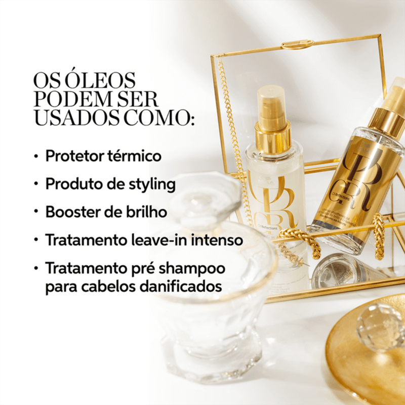 Wella Professionals Oil Reflections Light - Óleo Capilar 100ml, Wella Professionals Oil Reflections Light Óleo Capilar, Wella Professionals Oil Reflections Light Óleo Capilar 100ml, Óleo Wella Oil Reflections Light 100ml.